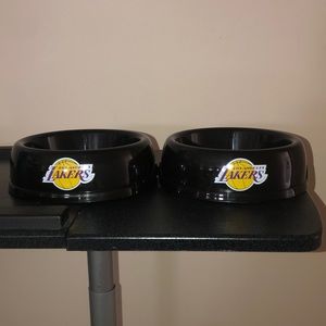 Laker pet bowl set (brand new)